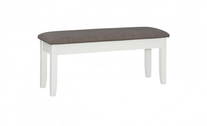 Jane Fabric Storage Dining Bench - Taupe|Banc de salle à manger Jane en tissu avec rangement - taupe