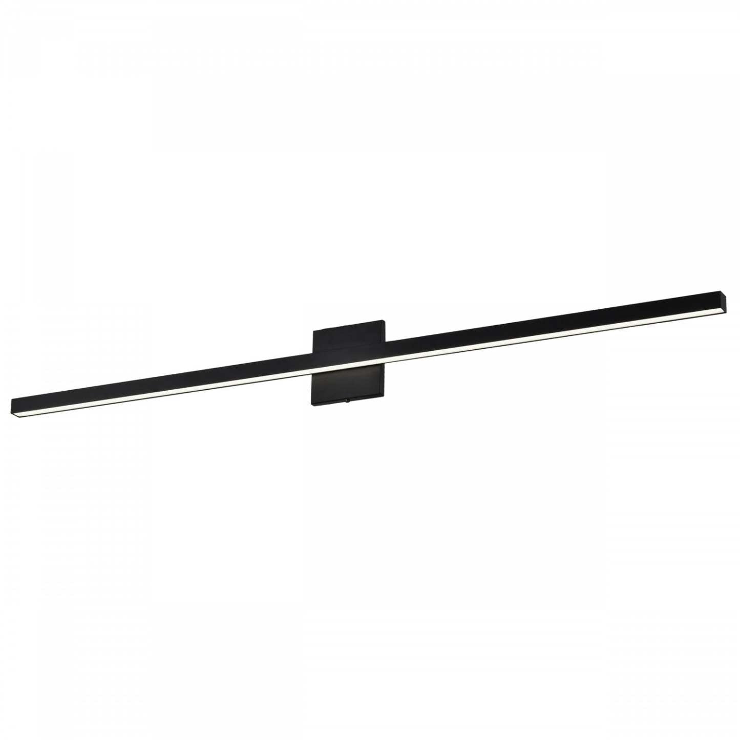 Dainolite Arandel Vanity Light 36w LED Lampe Diffuseur Noir Mat|Lumière de coiffeuse Arandel de Dainolite qui diffuse la lumière, avec fini noir mat et ampoule à DEL de 36 W