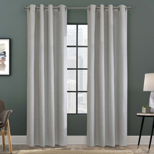 Solstice Oyster Grommet Curtain Panel - 52 X 84|Panneau de rideau à œillets Solstice de couleur huître - 52 po x 84 po