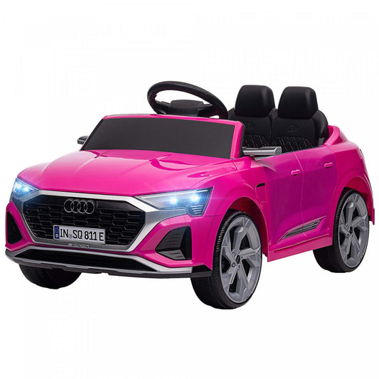 Qaba Audi Q8 Etron Sportback Voiture Électrique Pour Enfants Alimentée Par Batterie 12 V Avec Télécommande