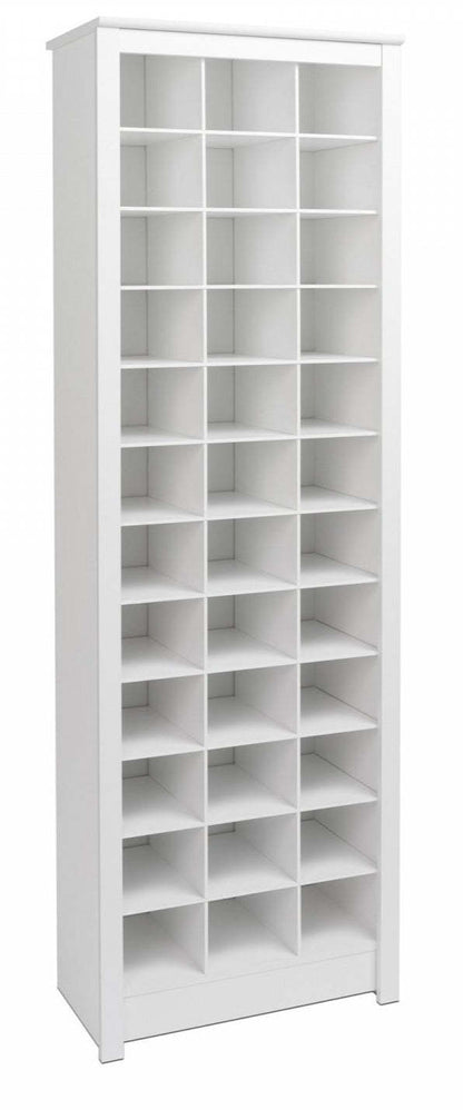 Thirty-Six Pair Shoe Storage Rack - White|Support de rangement pour 36 paires de chaussures - blanc