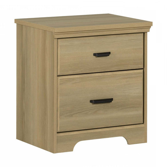 Versa 2-Drawer Nightstand - Frêne naturel|Table de nuit Versa à 2 tiroirs - frêne naturel