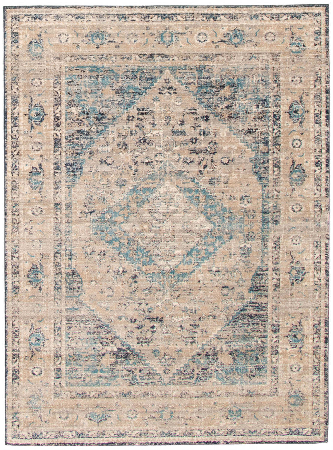 Tapis Hansel Classic argent-noir - 152 x 244 cm | D270CLLV