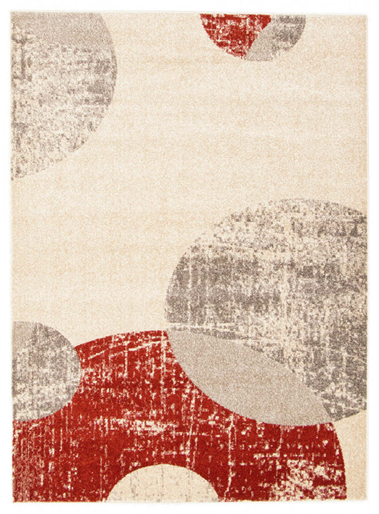 Ellegance ivoire / rouge 3'11 x 5'7 tapis de sol | Carpette Ellegance ivoirerouge 3 pi 11 po x 5 pi 7 po | D27GGOVR