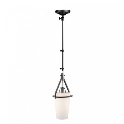 Brydon applique murale cylindrique noir et nickel brossé à 1 ampoule|Luminaire suspendu de style applique murale cylindrique Brydon noir et nickel brossé à 1 ampoule|D06HX5Z6