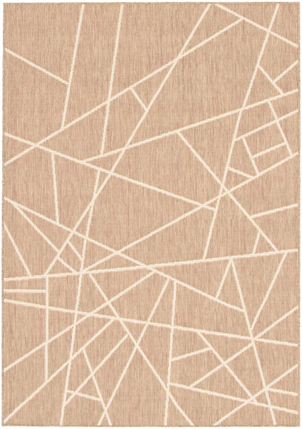 Tapis Sadie Abstract Taupe-Champagne - 2,39 m x 3,10 m | D2AWI30A