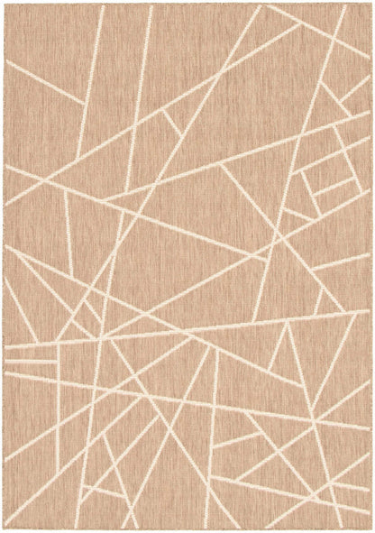 Tapis Sadie Abstract Taupe-Champagne - 2,39 m x 3,10 m | D2AWI30A