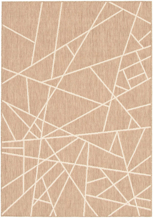 Tapis Sadie Abstract Taupe-Champagne - 2,39 m x 3,10 m | D2AWI30A