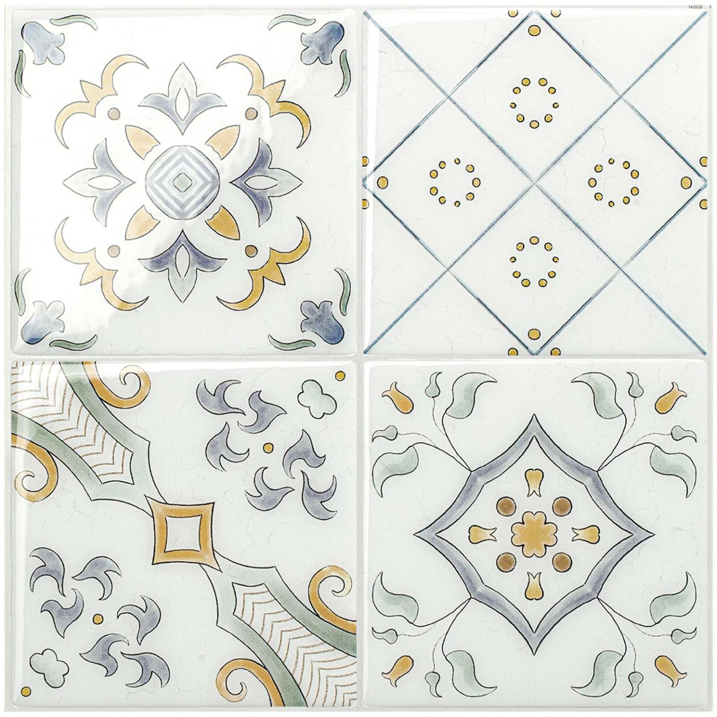 Smart Tiles peler et coller 4 feuilles 9 x 9 dosseret - Vintage Velletri