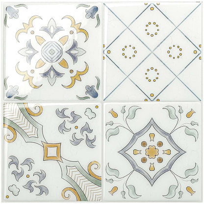 Smart Tiles peler et coller 4 feuilles 9 x 9 dosseret - Vintage Velletri