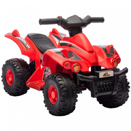 Qaba Quad 6 V Pour Enfants, Véhicule Électrique À 4 Roues Alimenté Par Batterie Pour Enfants Avec Musique