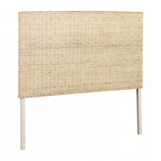 Lilak Rattan Headboard - White Washed|Tête de lit Lilak en rotin - blanc délavé