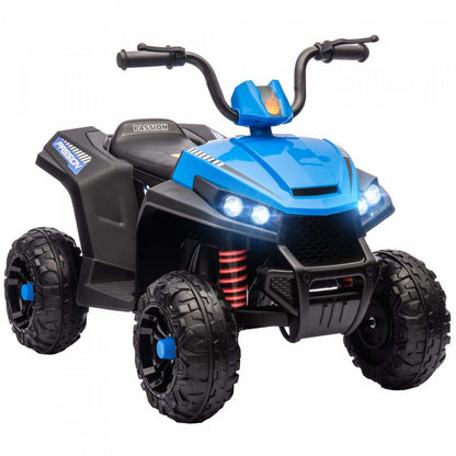 Qaba Voiture Électrique 12 V Pour Enfants, Quad Pour Enfants Alimenté Par Batterie Avec Suspension À Quatre Roues
