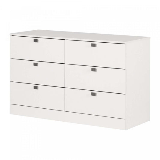 Commode Spark à 6 tiroirs - Blanc Pur | Commode Spark à 6 tiroirs - blanc solide