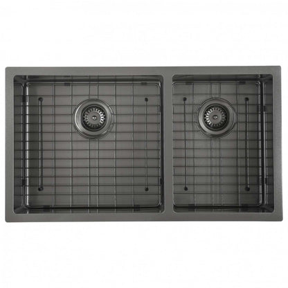 Ancona Prestige Series 32 60/40 Undermount Kitchen Sink - AN-3314|Évier de cuisine sous plan (60/40) Ancona de série Prestige de 32 po - AN-3314|D77G5UKC