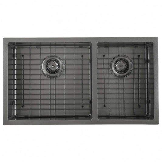 Ancona Prestige Series 32 60/40 Undermount Kitchen Sink - AN-3314|Évier de cuisine sous plan (60/40) Ancona de série Prestige de 32 po - AN-3314|D77G5UKC