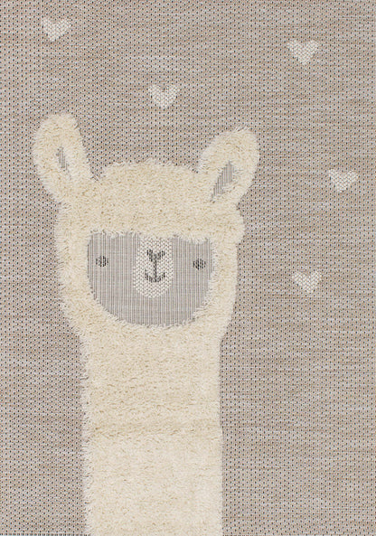 Kids Llama Area Rug - 5'3 x 7'7|Carpette à motif lama pour enfants - 5 pi 3 po x 7 pi 7 po