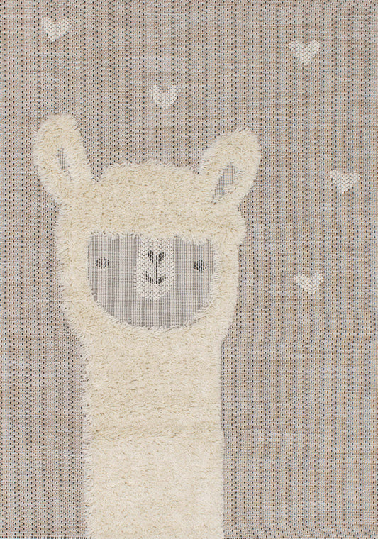 Kids Llama Area Rug - 5'3 x 7'7|Carpette à motif lama pour enfants - 5 pi 3 po x 7 pi 7 po