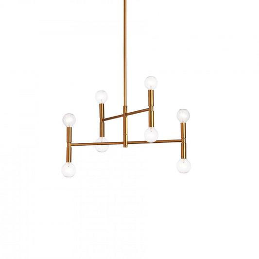 Dainolite Ava 8 Light Chandelier Vintage Bronze Lamp|Lustre Ava de Dainolite avec fini bronze rétro et 8 ampoules