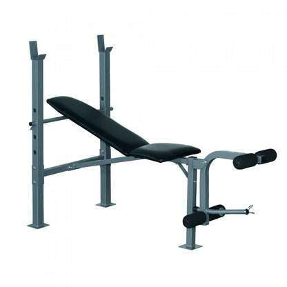 Soozier Banc de Musculation Incliné Décliné avec Extension de Jambes et Support pour Haltères, Banc de Pression réglable Wei|Banc de Musculation Fitness Entraînement Complet Dossier réglable Curler
