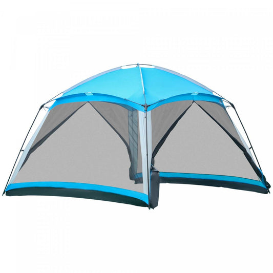 Outsunny Screen House, 8 Personnes Tente de Camping, Tente Dôme Avec Sac de Transport Et 4 Parois En Maille Pour La Randonnée, |Outsunny Tente De Camping Familiale 8 Personnes Tente Dôme Avec Sac De Transport 4 Parois En Maille