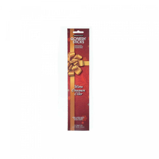 Gonesh Stick 20 Sticks Warm Cinnamon Cider - Ensemble de 8 bâtons d'encens|20 bâtons Warm Cinnamon Cider de Gonesh - ensemble de 8 paquets de bâtons d'encens