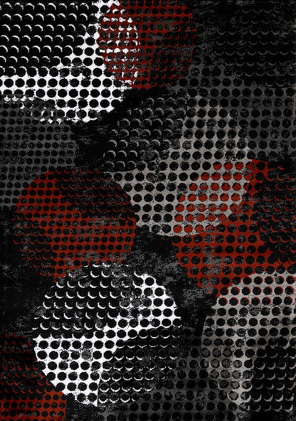 Carpette moelleuse Perry à motif de caisse industrielle - 5 pi 3 po x 7 pi 7 po