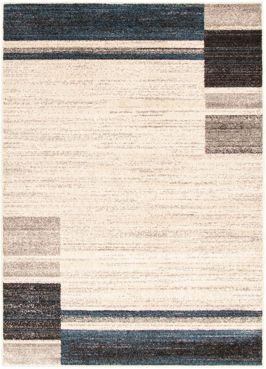 Aya Ivory-Blue Area Rug - 7'10 x 10'2|Carpette Aya ivoire-bleu - 7 pi 10 pox 10 pi 2 po| D2ADA8RQ