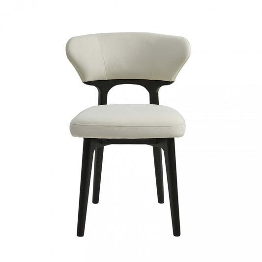 Susie Chaises De Salle À Manger En Bois, Lot De 2, Chaises Latérales Tapissées En Tissu Avec Pieds En Bois, Beige