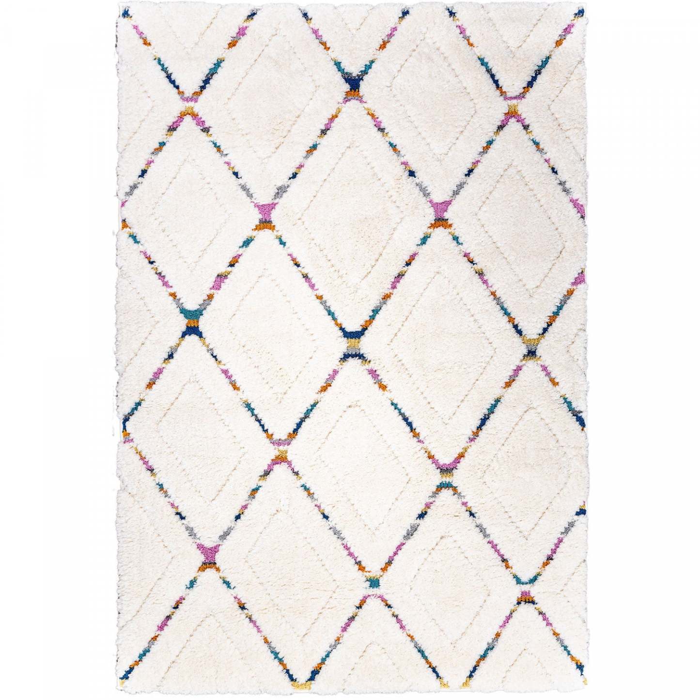 Tapis Lola à motifs en treillis, grand format 8 x 11 pieds | Tapis Lola grand format 8 x 11 pieds | D80GHPR9