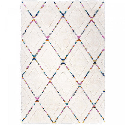Tapis Lola à motifs en treillis, grand format 8 x 11 pieds | Tapis Lola grand format 8 x 11 pieds | D80GHPR9