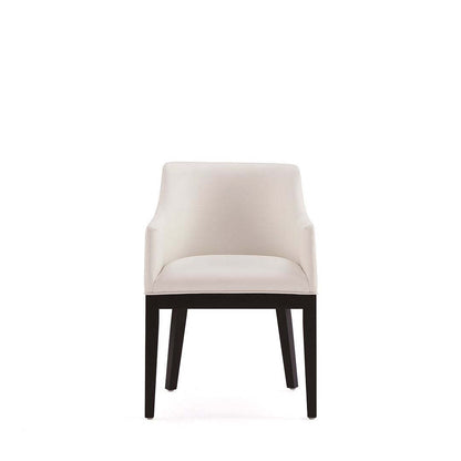 Manhattan Comfort Gansevoort Modern Faux Leather Dining Chair - Cream|Chaise de salle à manger moderne Gansevoort de Manhattan Comfort en similicuir - crème