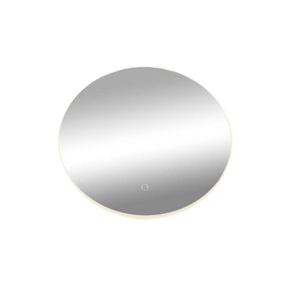Miroir LED Collection Reflections - Argent|Miroir rectangulaire de la collection Reflections éclairé à DEL - argenté