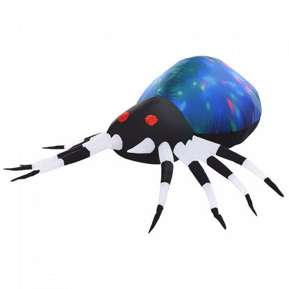 Homcom 4ft Spider Gonflable Halloween Décoration|Homcom Araignée Gonflable D'Halloween