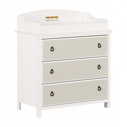 Cotton Candy Changing Table - White Beige|Table à langer Cotton Candy - blanche et beige