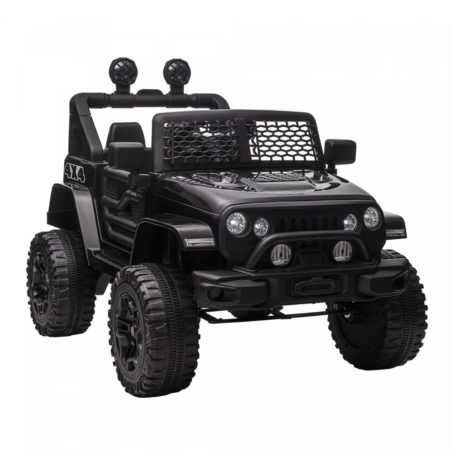 Aosom Camion Tout Terrain 12v Pour Enfants SUV Électrique Alimenté Par Batterie Avec Télécommande, Voiture Électrique À Piles Avec Suspension