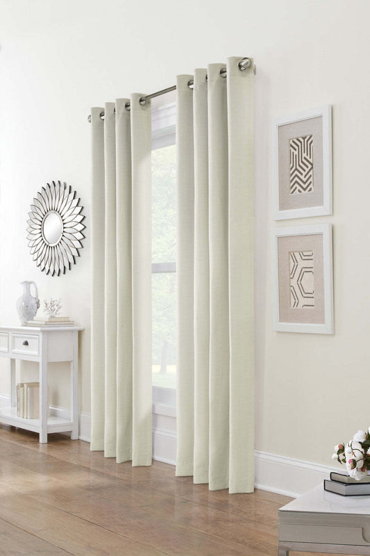 Melbourne White Grommet Curtain Panel - 52 X 95|Panneau de rideau à œillets Melbourne blanc - 52 po x 95 po