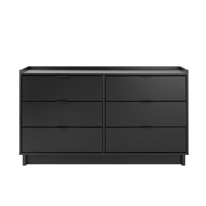 Prepac Simply Modern 52.5 6-Drawer Dresser - Black|Commode Simply Modern de Prepac de 52,5 po à 6 tiroirs - noire