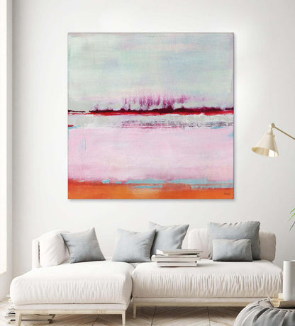 Persimmon Jump Ii Giant Art 72x72 Wall Art|Œuvre d'art murale Giant Art « Persimmon Jump Ii » 72 x 72