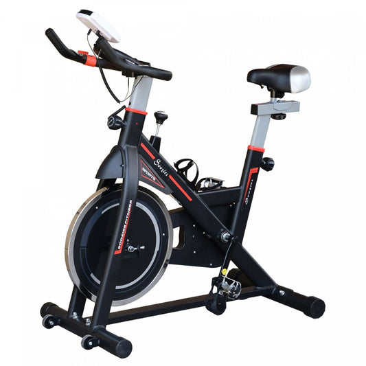 Vélo d'exercice stationnaire vertical Soozier Vélo d'entraînement cardio d'intérieur avec résistance réglable|Vélo d'exercice stationnaire vertical Soozier vélo d'entraînement cardio d'intérieur
