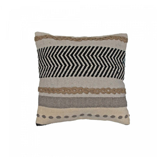 Cotton Handwoven Cushion Regalia - Set of 2 Cushions|Coussin en coton tissé à la main à motif regalia - ensemble de 2 coussins