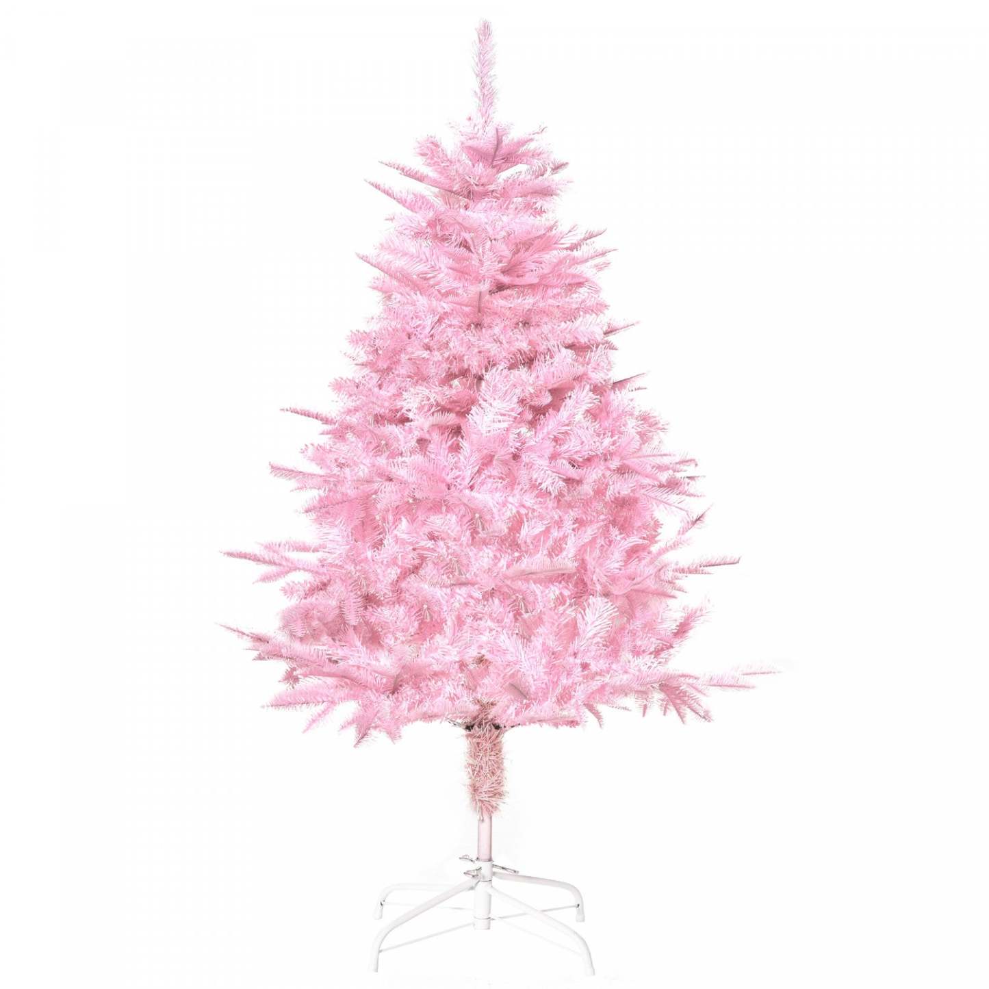 Homcom Arbre De Noël Artificiel De 4 Pieds Avec Ouverture Automatique Pour La Fête Rose|Homcom Arbre De Noël Artificiel De 4 Pieds Avec 341 Pointes De Branches