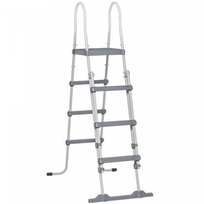Outsunny 70 Echelle De Piscine Hors Sol, Escaliers De Piscine, Gris