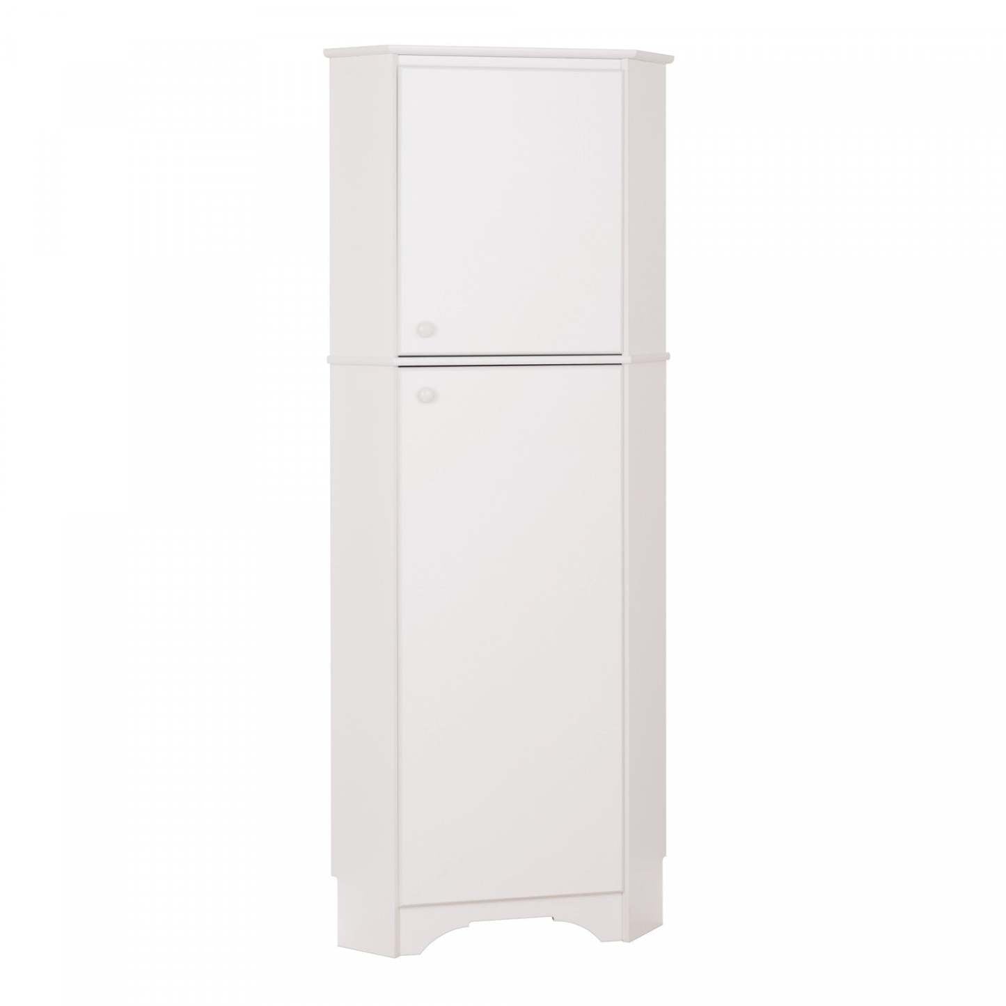 Elite Tall 2-Door Corner Storage Cabinet - Blanc|Armoire de rangement haute en coin Elite à 2 portes - blanche