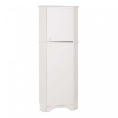Elite Tall 2-Door Corner Storage Cabinet - Blanc|Armoire de rangement haute en coin Elite à 2 portes - blanche