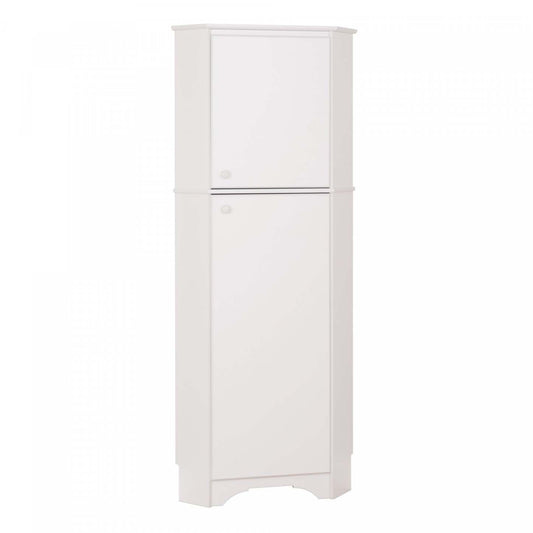 Elite Tall 2-Door Corner Storage Cabinet - Blanc|Armoire de rangement haute en coin Elite à 2 portes - blanche