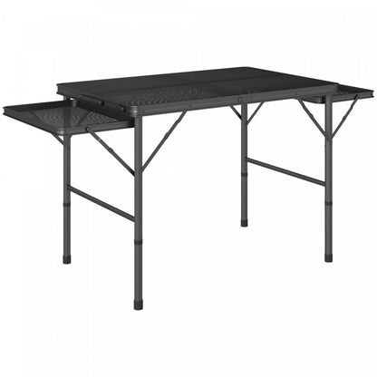 Table de grill pliable Outsunny de 4,5 pieds, table de camping réglable en hauteur