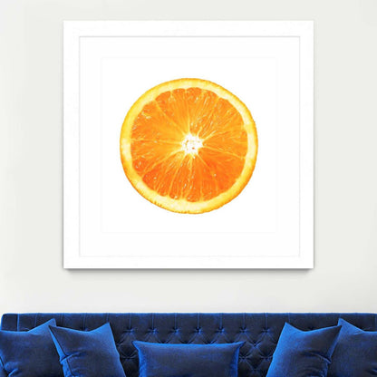 Œuvre d'art murale imprimée blanche et mate « Citrus Cultivar » 30 x 30