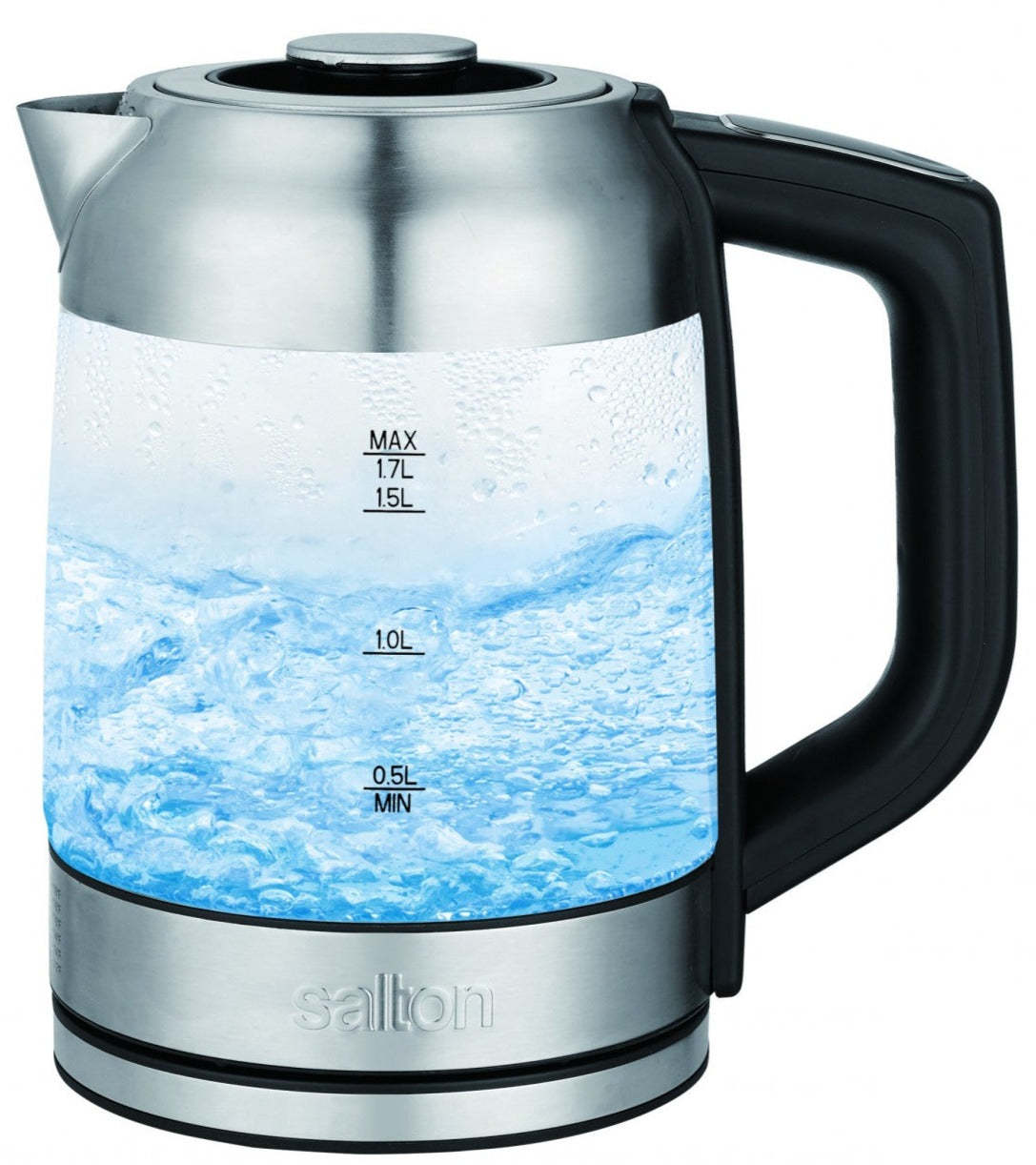 Salton Glass Kettle and Tea Steeper - GK1758|Bouilloire Salton en verre et infuseur pour le thé - GK1758