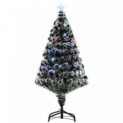 Homcom Arbre De Noël Artificiel En Fibre Optique Pré-éclairé De 4 Pieds Avec 16 Lumières LED Et 130 Branches|Homcom 4ft Pre-lit Optical Fiber Artificial Christmas Tree With 16 LED Lights And 130 Branches